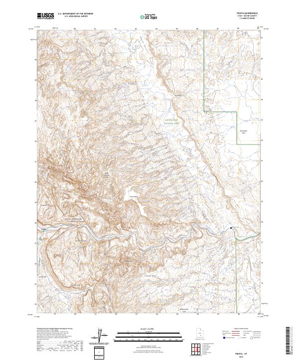 USGS Topographic Map – Fruita