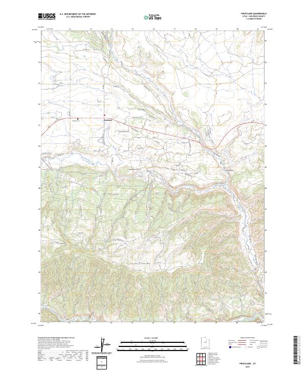 USGS Topographic Map – Fruitland