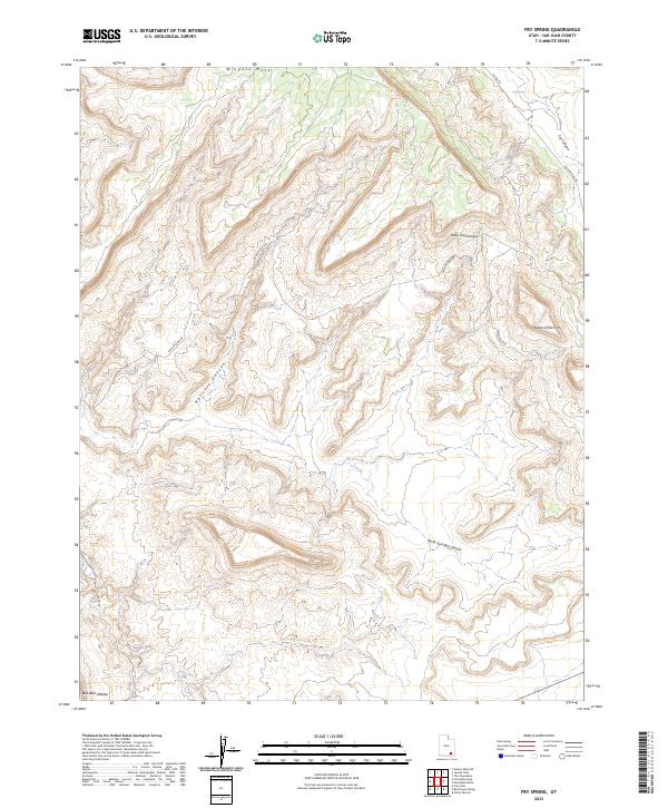 USGS Topographic Map – Fry Spring