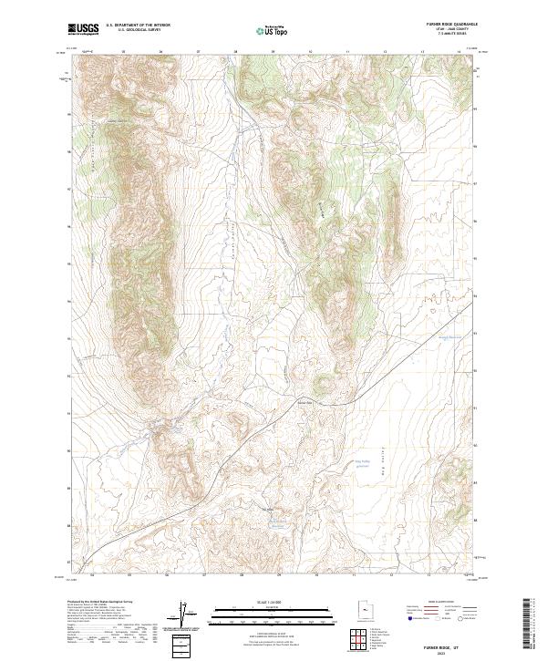 USGS Topographic Map – Furner Ridge
