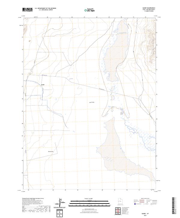 USGS Topographic Map – Gandy