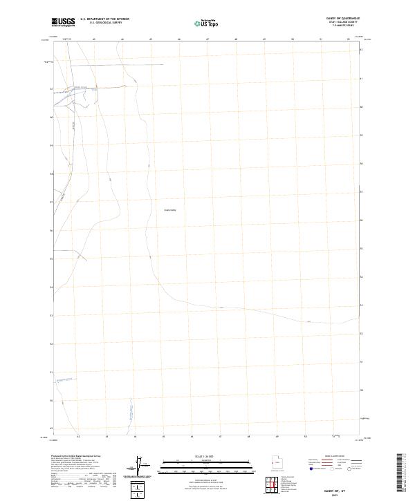 2023 Map of Gandy SW, 2023 Print
