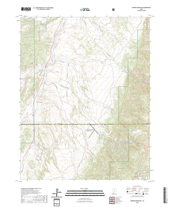 USGS Topographic Map – George Mountain