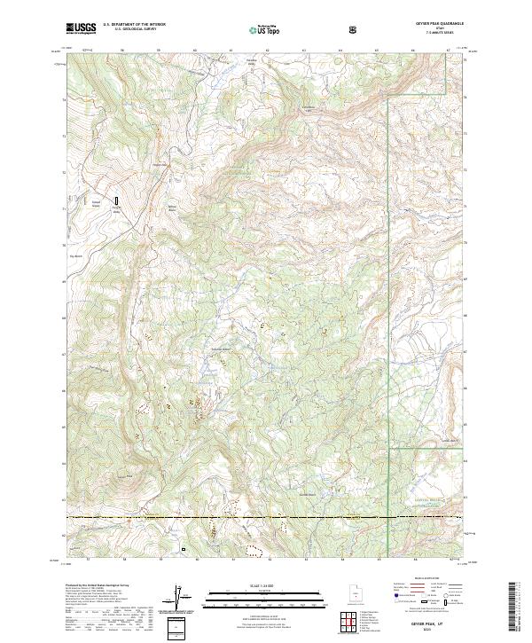 USGS Topographic Map – Geyser Peak