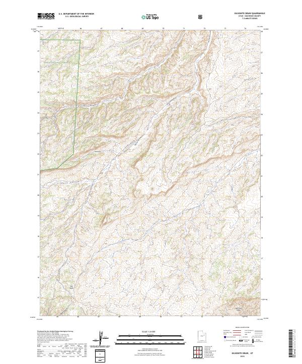 USGS Topographic Map – Gilsonite Draw
