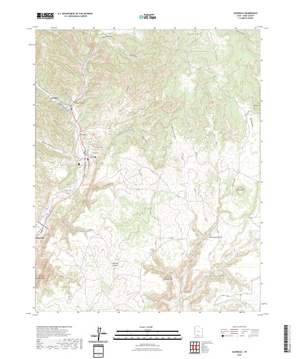 USGS Topographic Map – Glendale