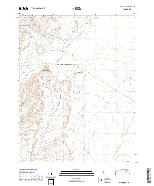 USGS Topographic Map – Goblin Valley