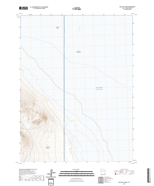 USGS Topographic Map – Gold Hill Wash