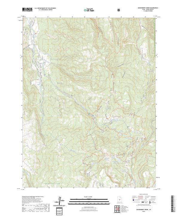 USGS Topographic Map – Gooseberry Creek