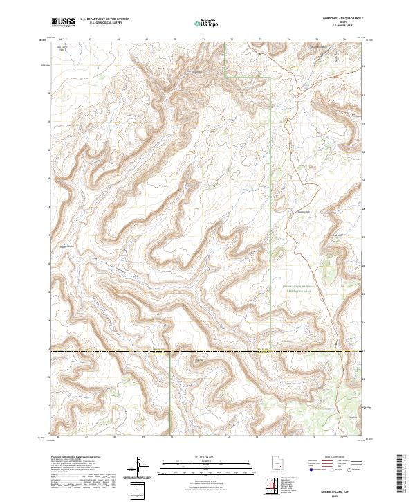 USGS Topographic Map – Gordon Flats