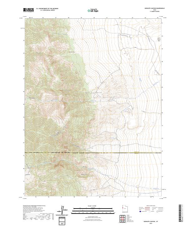USGS Topographic Map – Goshute Canyon