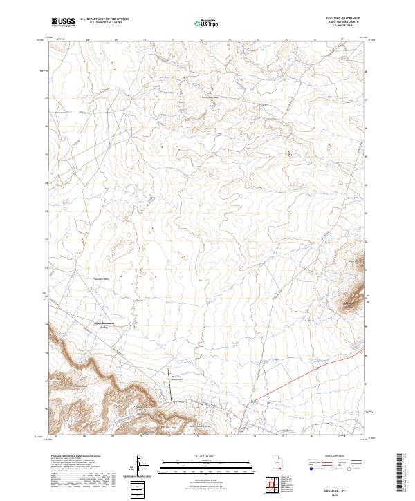 USGS Topographic Map – Goulding