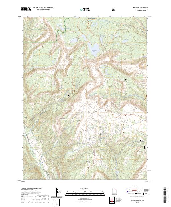 USGS Topographic Map – Grandaddy Lake