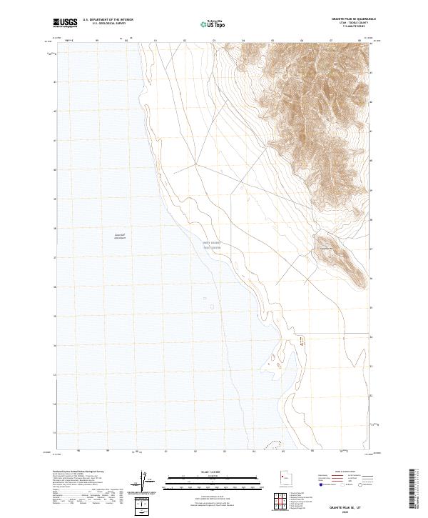 USGS Topographic Map – Granite Peak SE