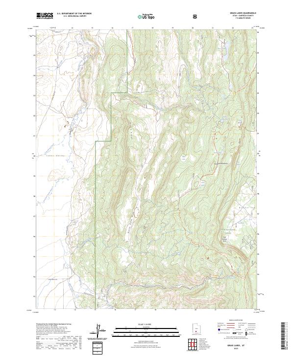 USGS Topographic Map – Grass Lakes