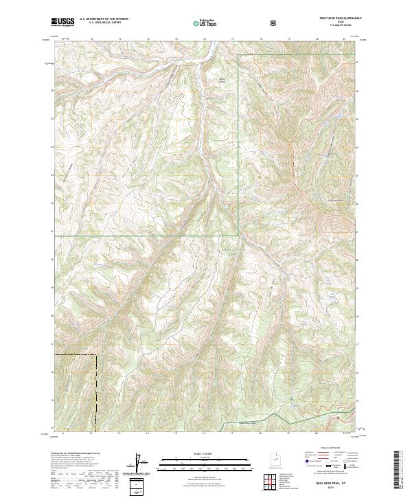 USGS Topographic Map – Gray Head Peak