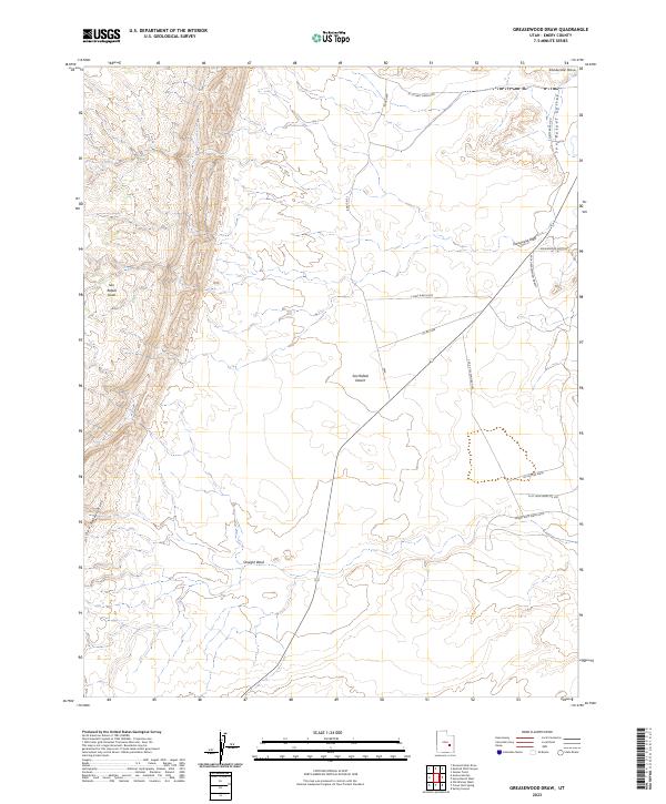USGS Topographic Map – Greasewood Draw