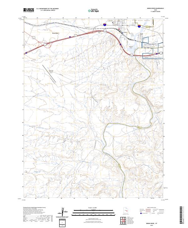 USGS Topographic Map – Green River