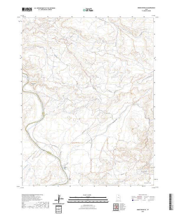 USGS Topographic Map – Green River SE