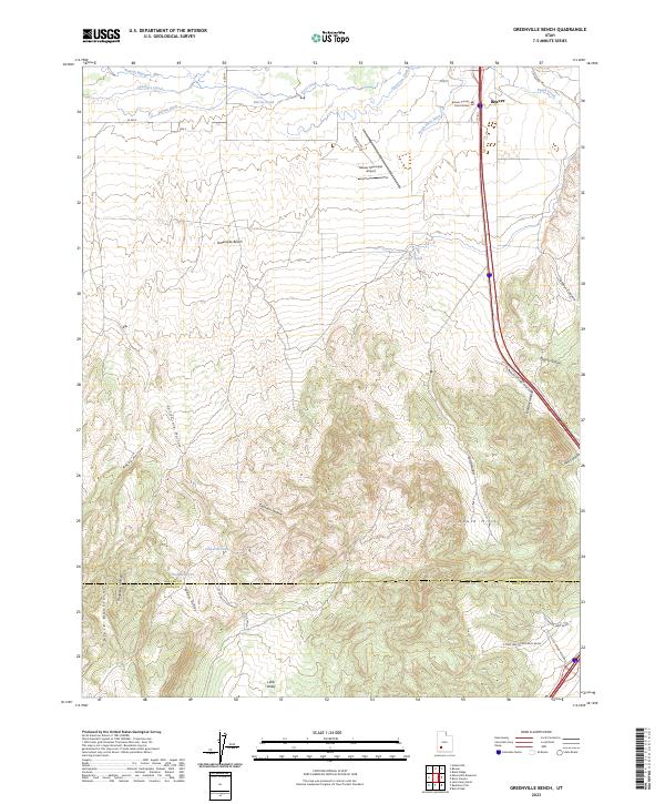 USGS Topographic Map – Greenville Bench