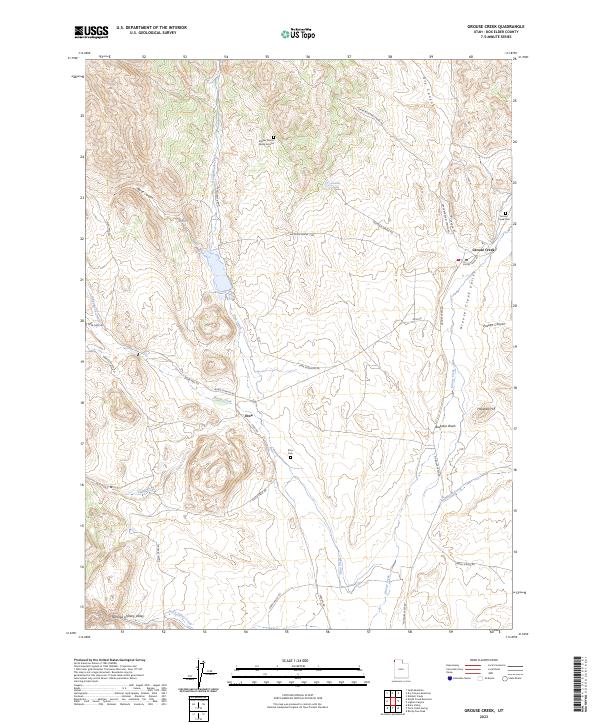 USGS Topographic Map – Grouse Creek