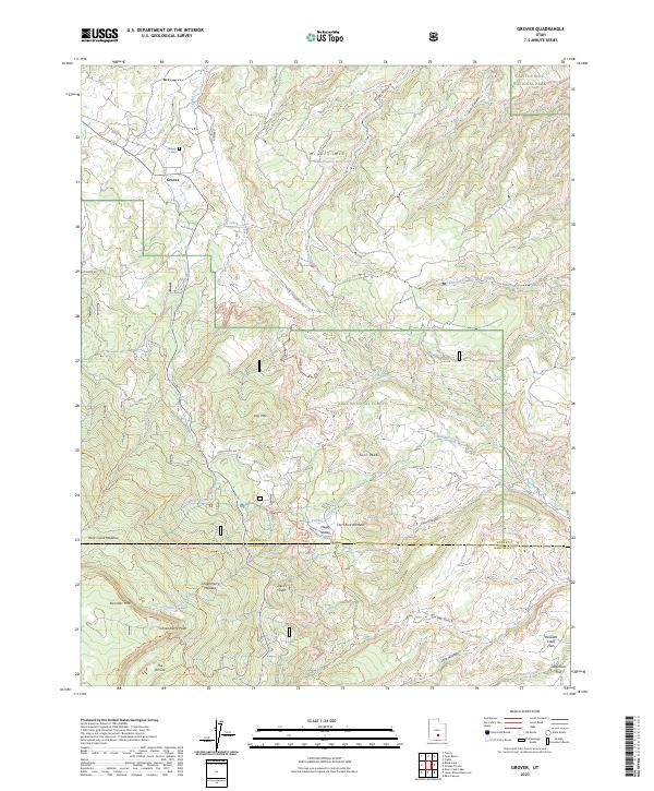 USGS Topographic Map – Grover