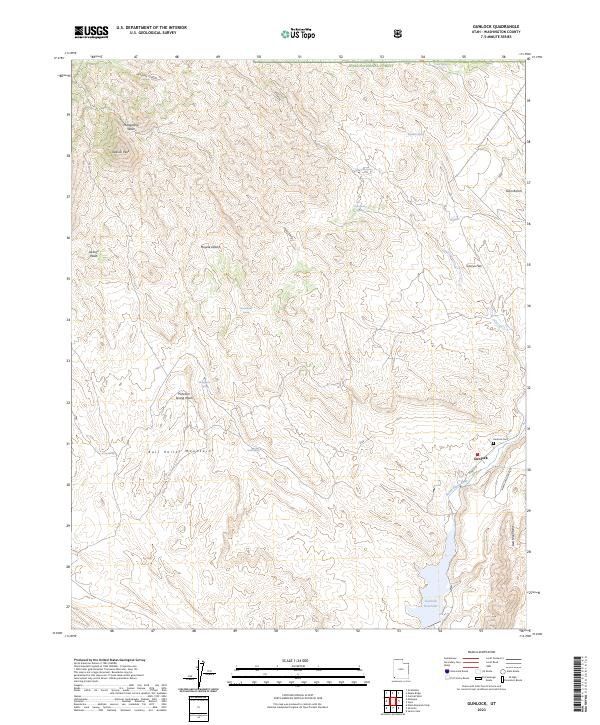 USGS Topographic Map – Gunlock