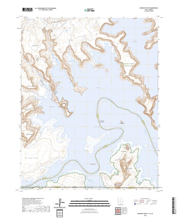 USGS Topographic Map – Gunsight Butte