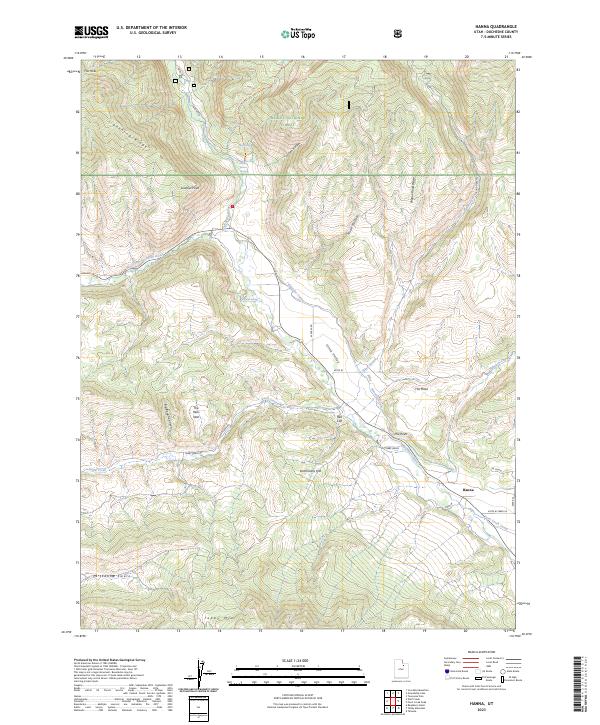 USGS Topographic Map – Hanna