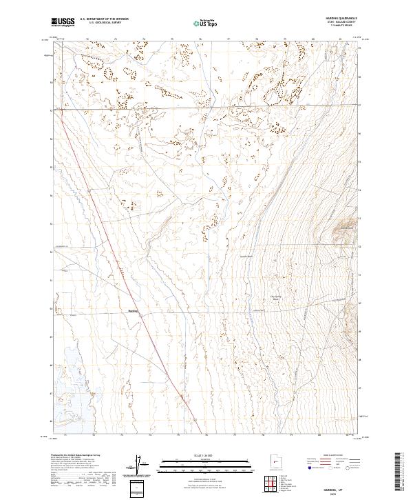 USGS Topographic Map – Harding