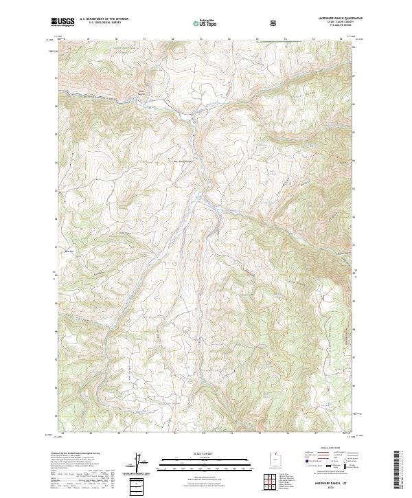 USGS Topographic Map – Hardware Ranch