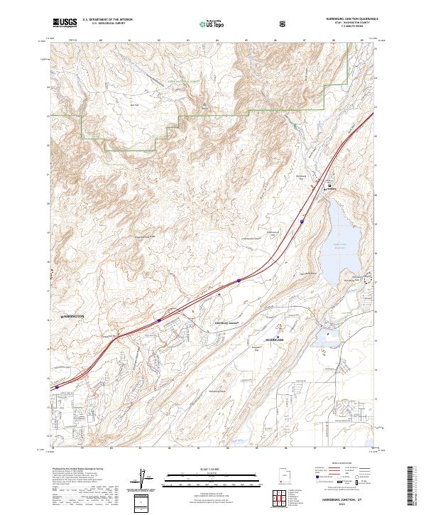 USGS Topographic Map – Harrisburg Junction