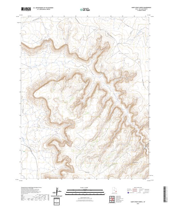 USGS Topographic Map – Harts Point North