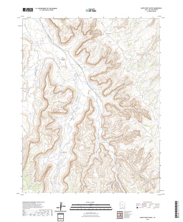 USGS Topographic Map – Harts Point South