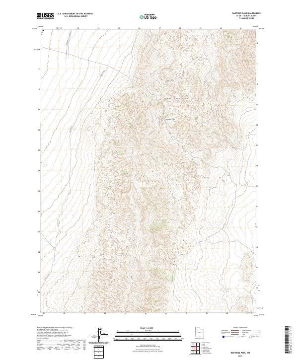 USGS Topographic Map – Hastings Pass