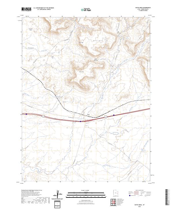 USGS Topographic Map – Hatch Mesa