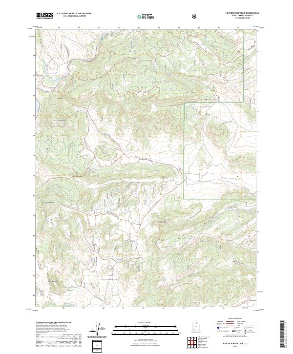 USGS Topographic Map – Haycock Mountain
