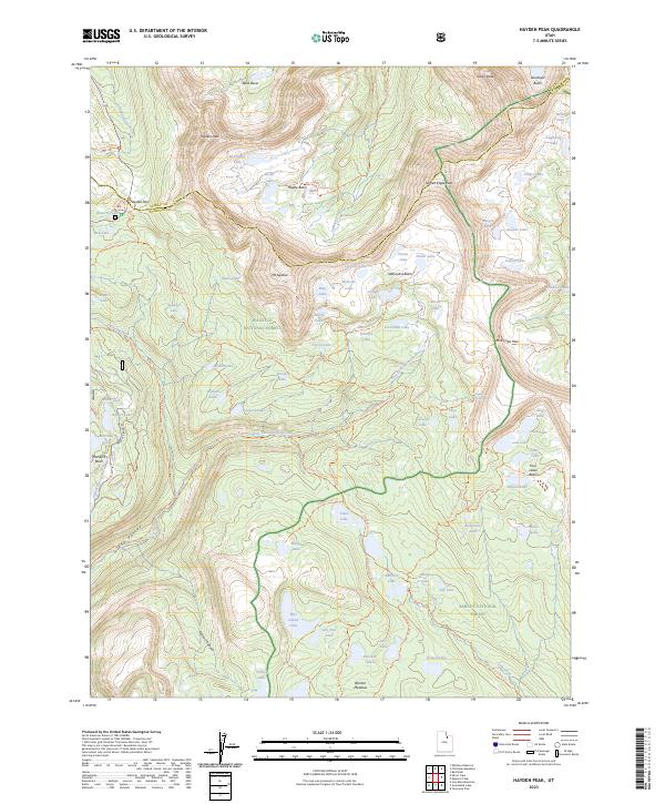 USGS Topographic Map – Hayden Peak