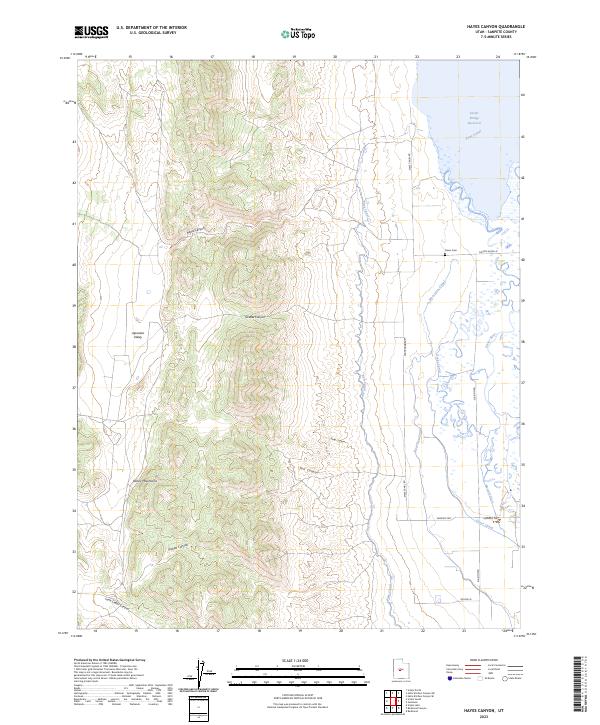 USGS Topographic Map – Hayes Canyon