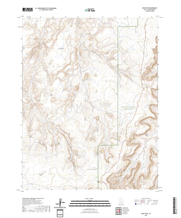 USGS Topographic Map – Head Spur