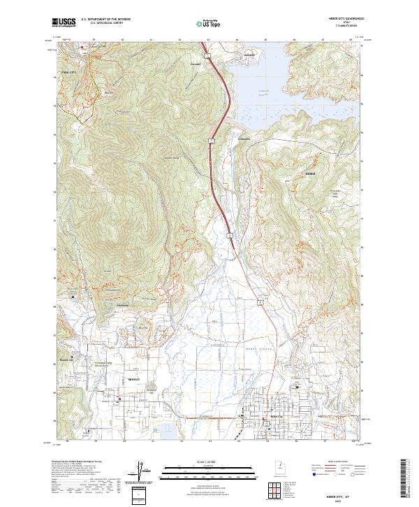 USGS Topographic Map – Heber City