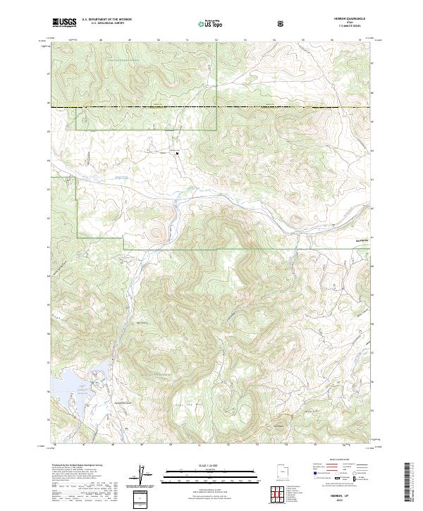 USGS Topographic Map – Hebron