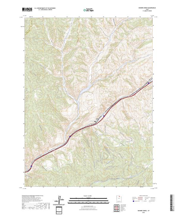 USGS Topographic Map – Heiners Creek