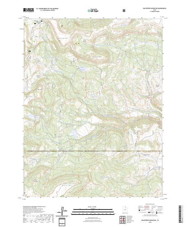USGS Topographic Map – Heliotrope Mountain