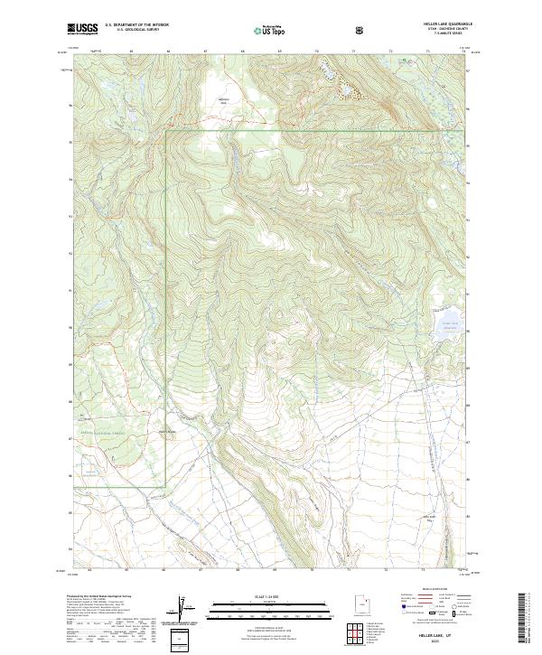USGS Topographic Map – Heller Lake