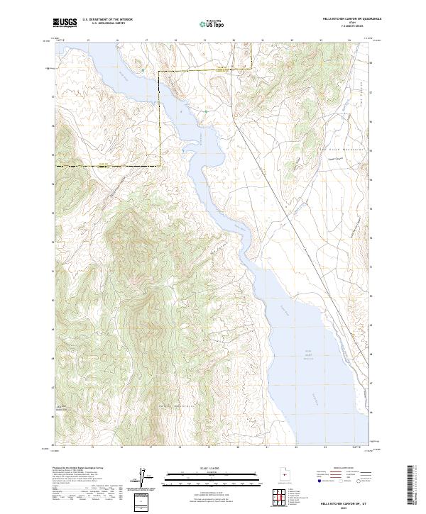 USGS Topographic Map – Hells Kitchen Canyon SW