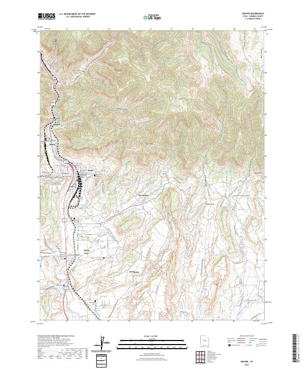 USGS Topographic Map – Helper