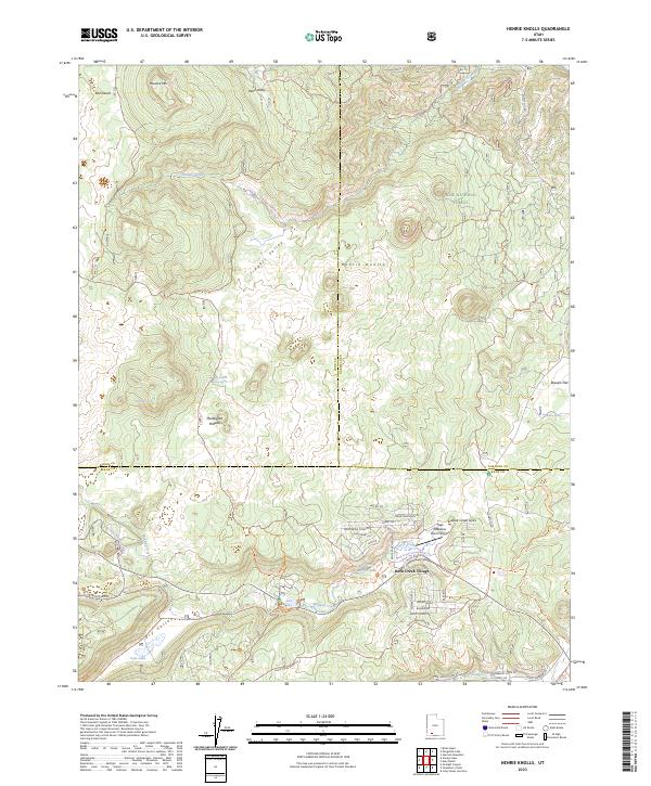 USGS Topographic Map – Henrie Knolls