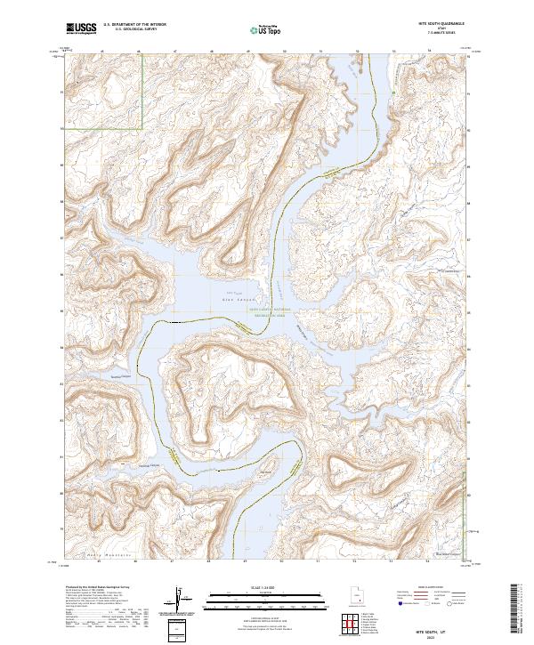 USGS Topographic Map – Hite South