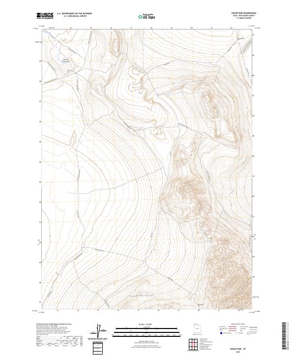 USGS Topographic Map – Hogup Bar